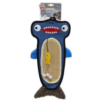 GiGwi Shark Cat Scratcher with Catnip