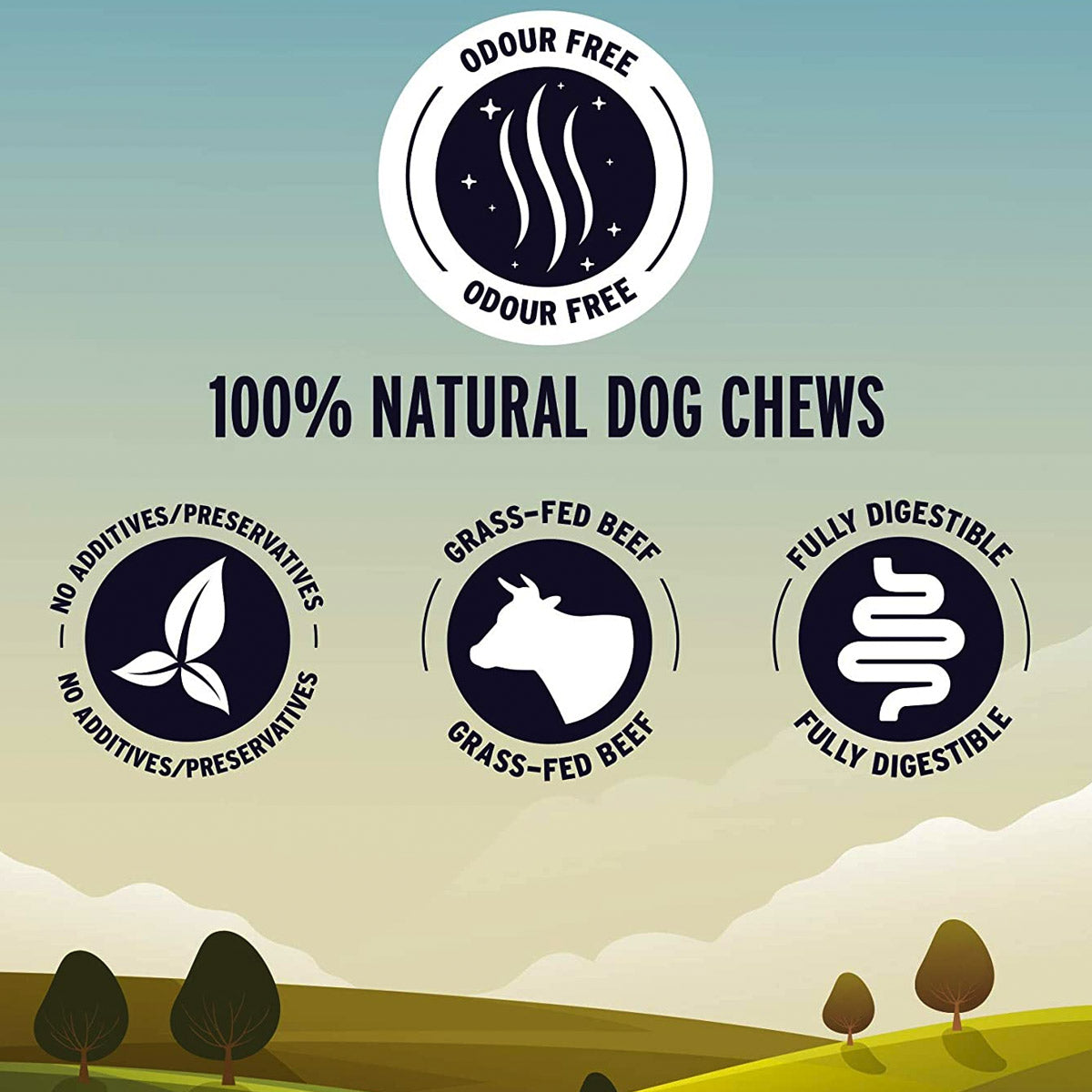 Great Jack’s Odour-Free Bully Sticks – 6 pcs