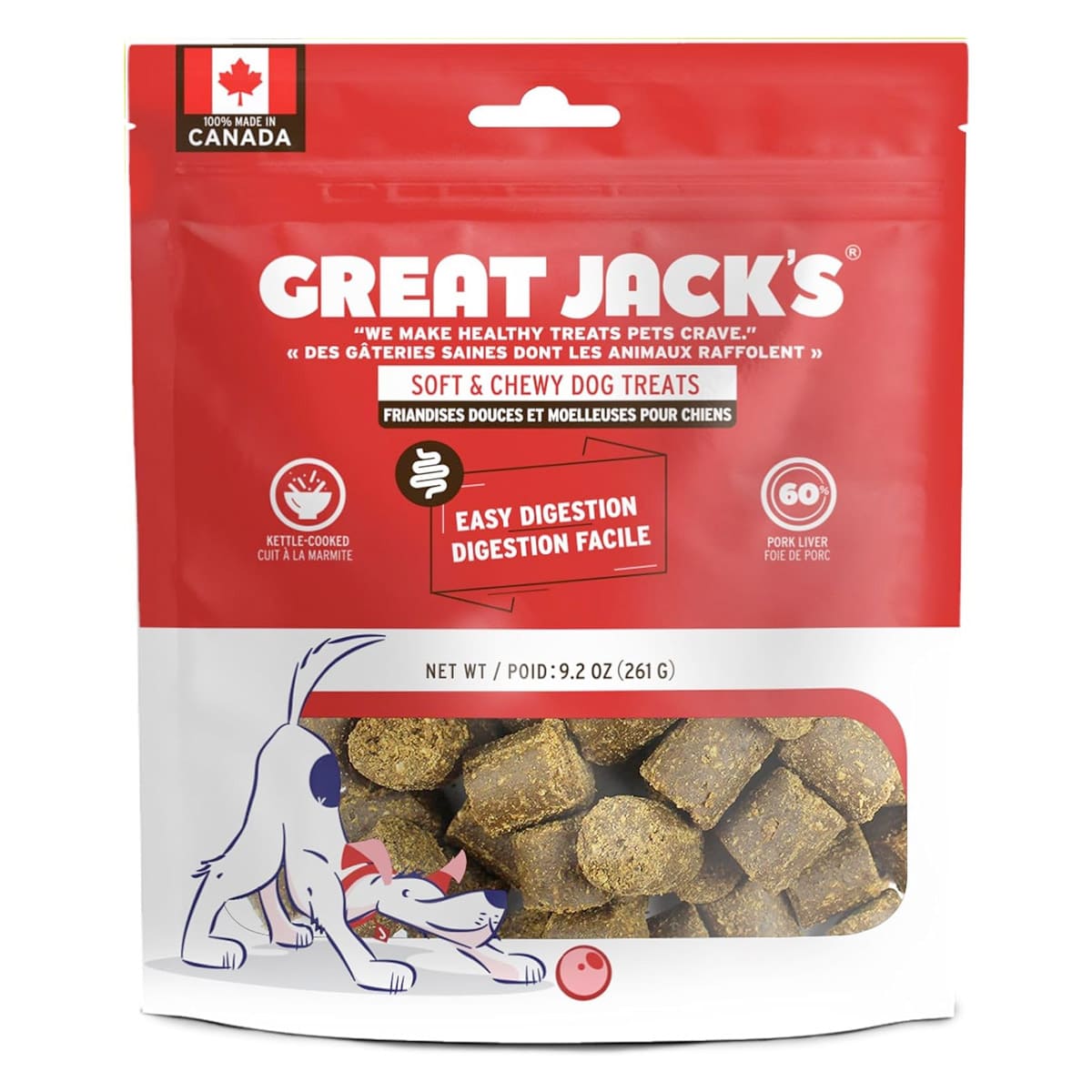 Great Jack’s Easy Digestion Grain-Free Dog Treats 9.2oz / 261gm