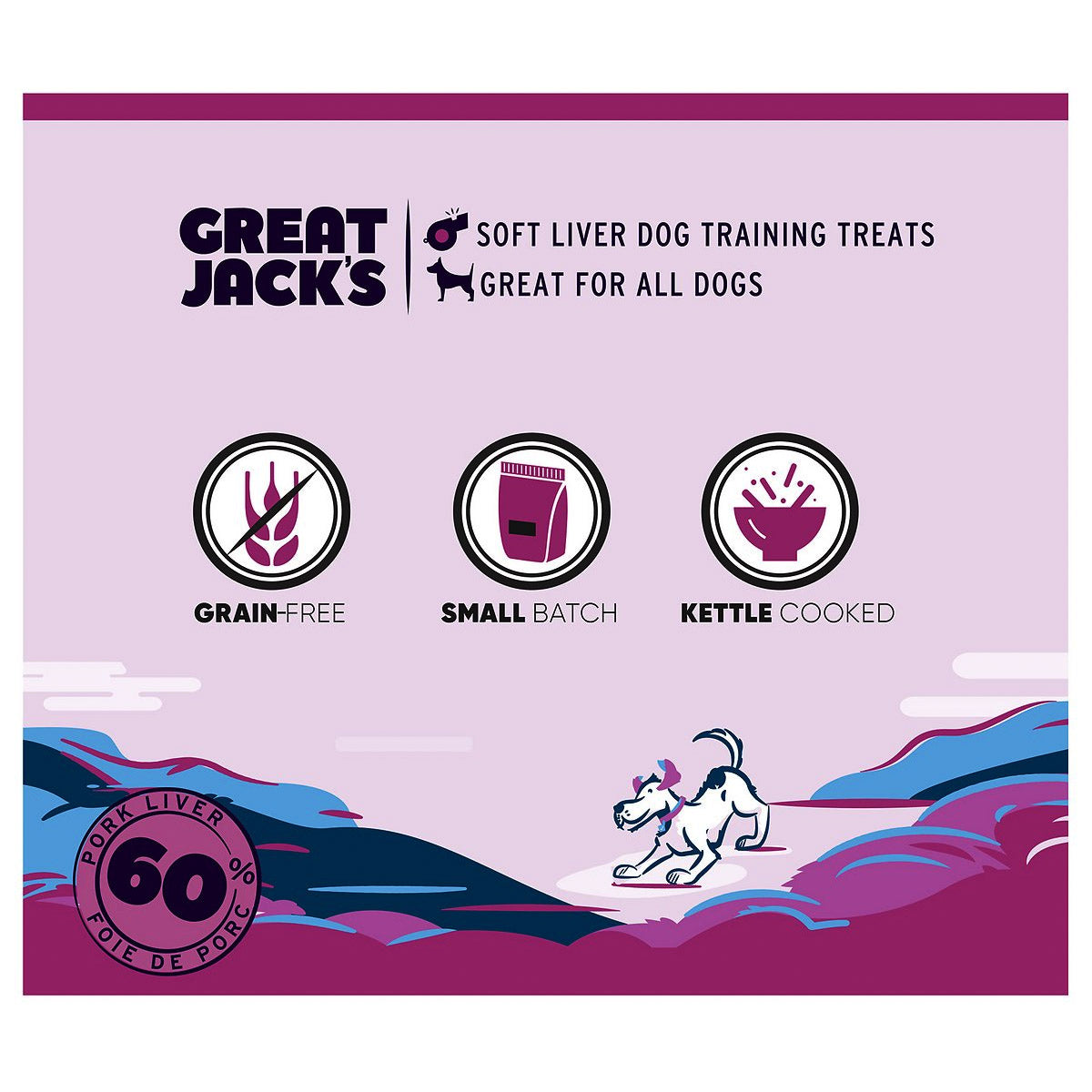 Great Jack’s Real Liver Recipe Grain-Free Dog Treats 7oz / 198gm