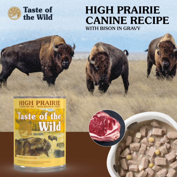 Taste of the Wild: High Prairie Canine Recipe with Bison in Gravy 374gr