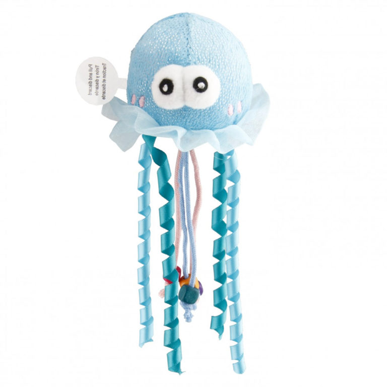 GiGwi Shining Friends Jellyfish with activated LED light & Catnip inside