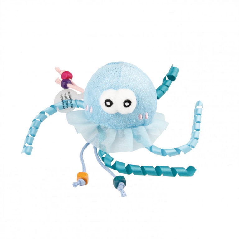 GiGwi Shining Friends Jellyfish with activated LED light & Catnip inside