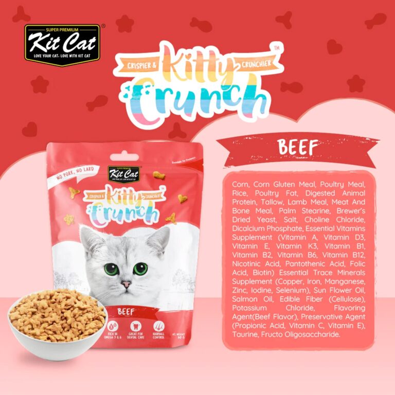 Kit Cat Kitty Crunch Beef Flavor 60g