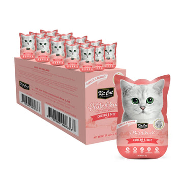 Kit Cat Petite Pouch 70g – Chicken & Beef (1 Box -24pcs)