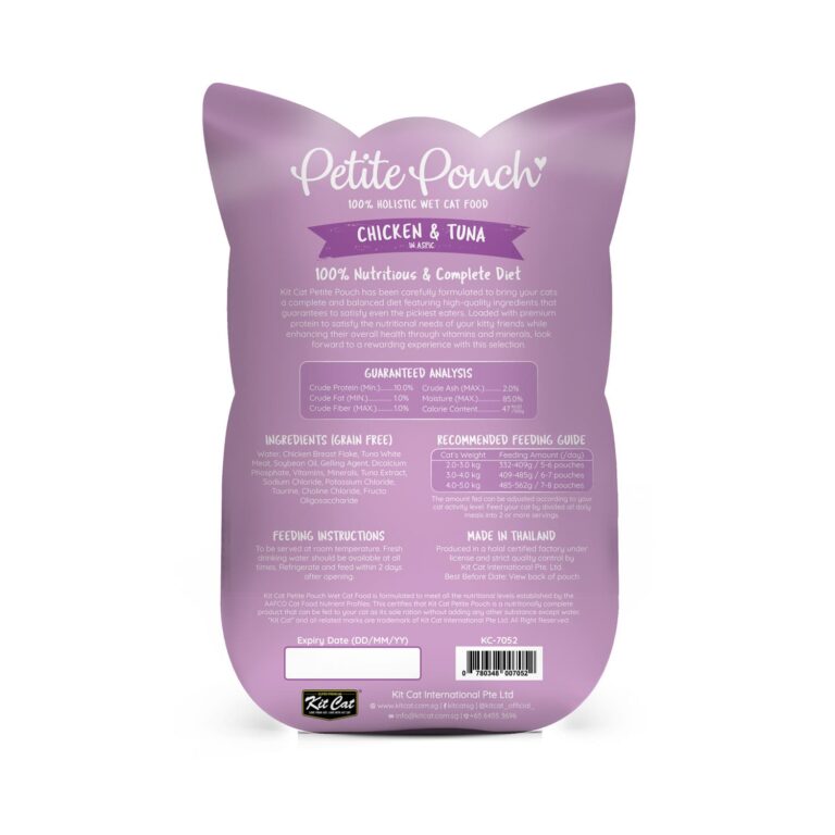 Kit Cat Petite Pouch 70g – Chicken & Tuna (1 Box -24pcs)