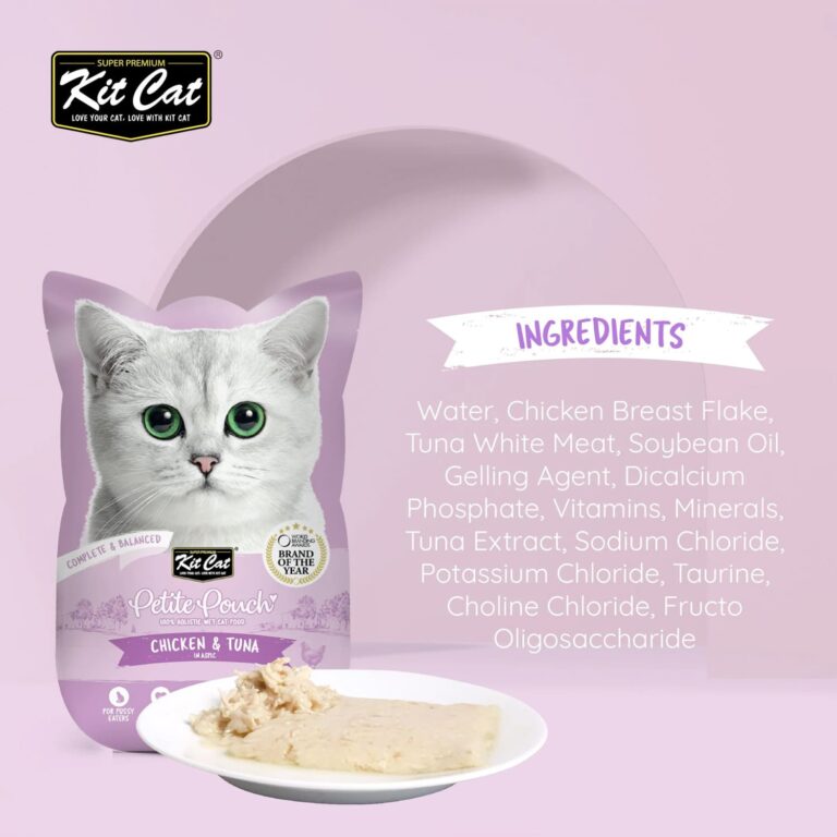 Kit Cat Petite Pouch 70g – Chicken & Tuna (1 Box -24pcs)
