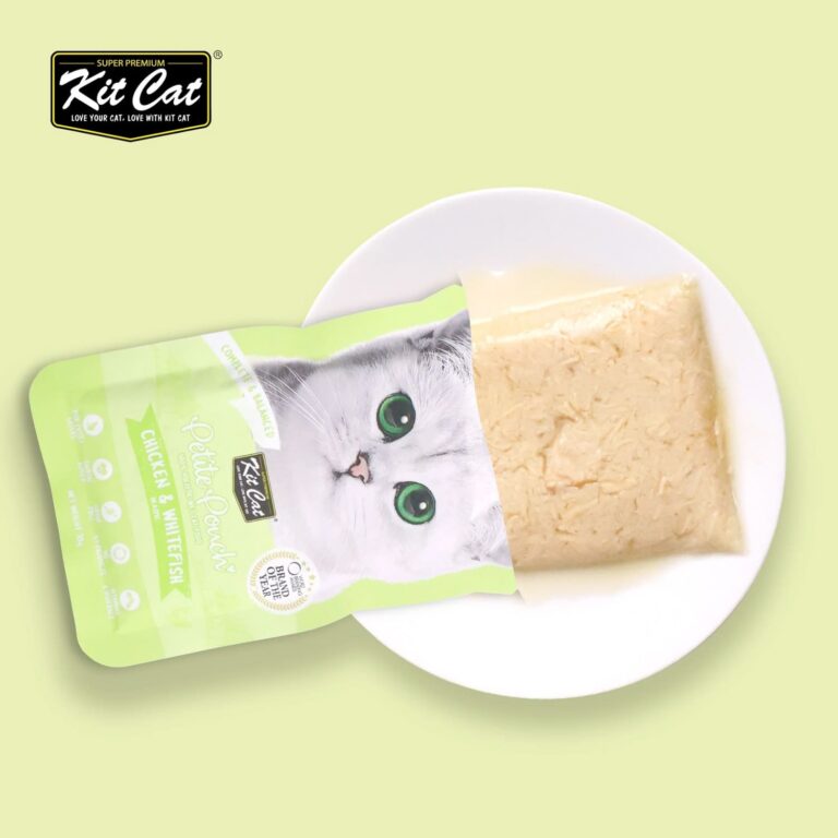 Kit Cat Petite Pouch 70g – Chicken & Whitefish (1 Box -24pcs)
