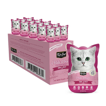 Kit Cat Petite Pouch 70g – Tuna & Beef (1 Box -24pcs)
