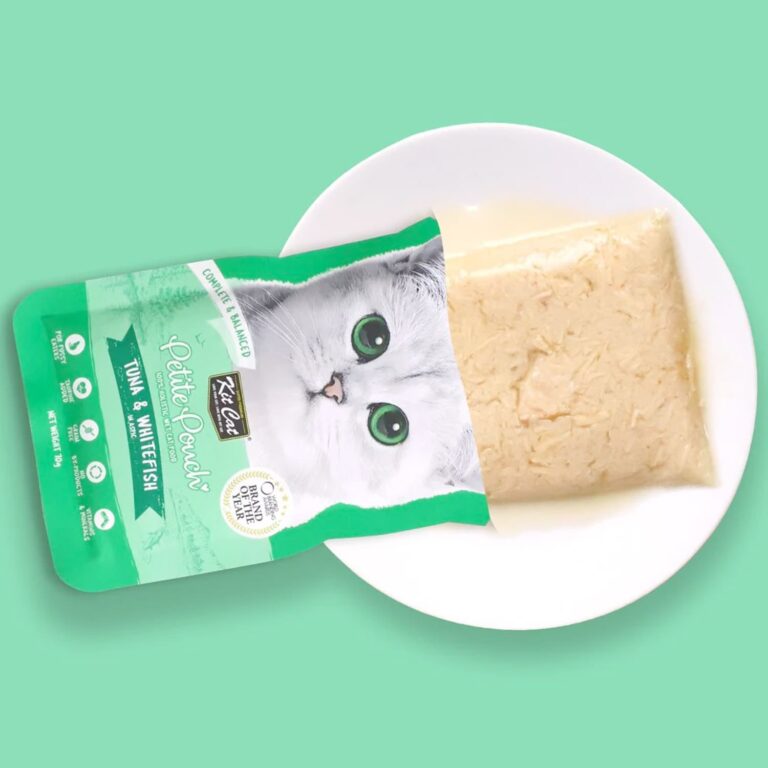 Kit Cat Petite Pouch 70g – Tuna & Whitefish (1 Box -24pcs)