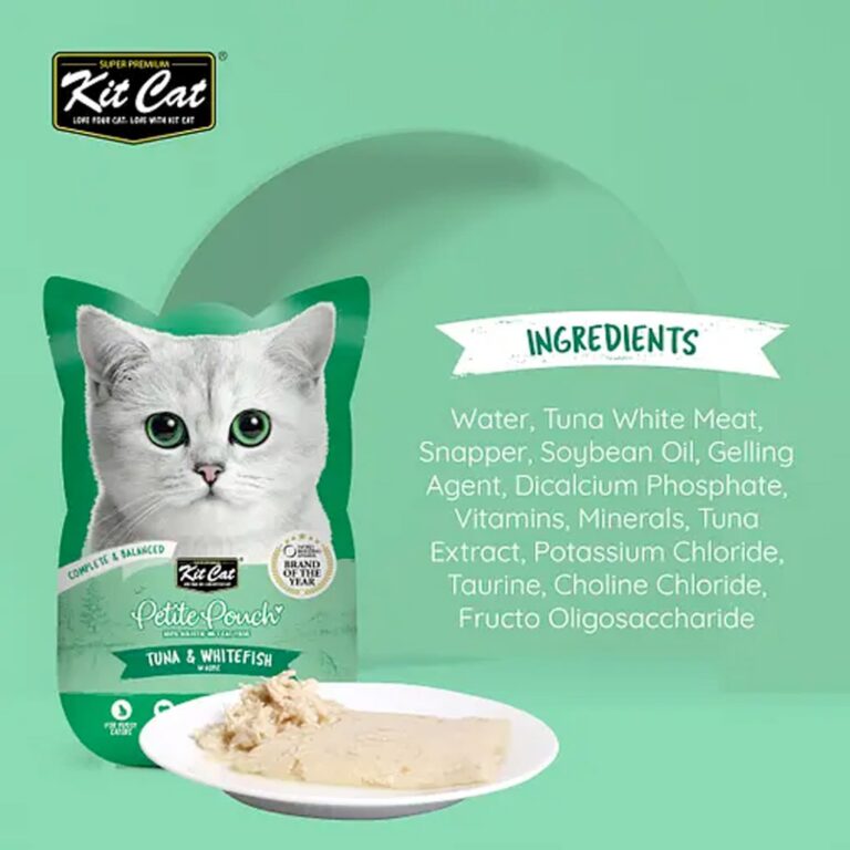 Kit Cat Petite Pouch 70g – Tuna & Whitefish (1 Box -24pcs)