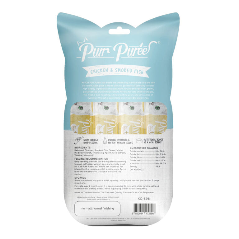 Kit Cat Purr Puree Chicken & Smoked Fish