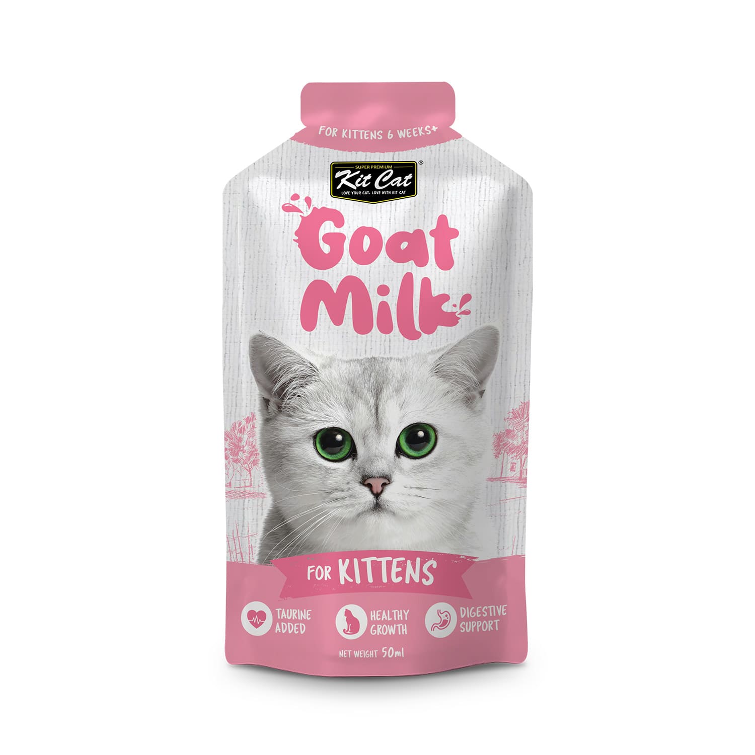 Kit Cat Goat Milk For Kittens 300ml ( 6 X 50ml )