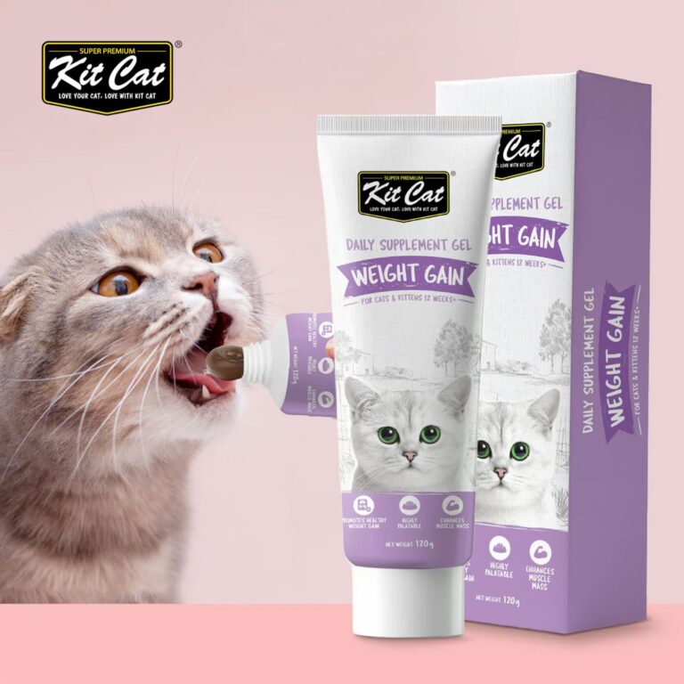 Kit Cat Daily Nutritional Supplement Gel For Cats & Kittens- Weight Gain (120g)