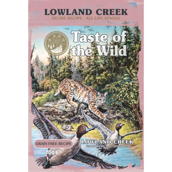 Taste of the Wild Lowland Creek Cat Pouch Chunks in Gravy – 85g