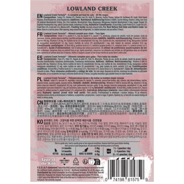 Taste of the Wild Lowland Creek Cat Pouch Chunks in Gravy – 85g