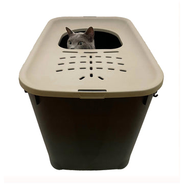 Bergamo MICIA litter box for cats, Hop-In type with top entry (58x38x40cm)
