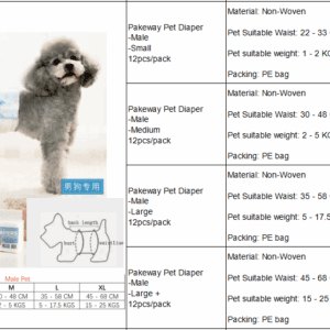 Pakeway Male Dog Pet Diaper - Extra Large