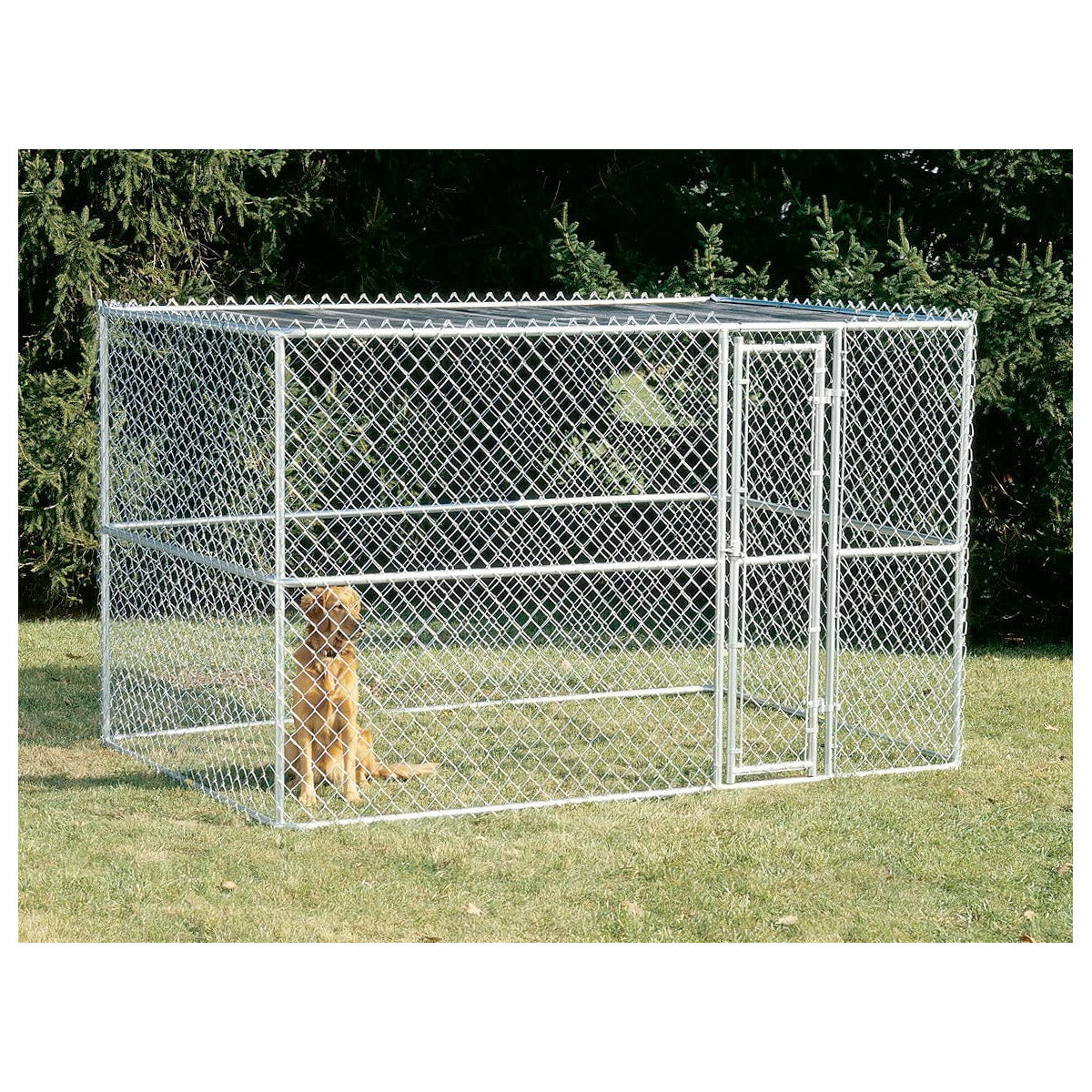 MidWest K9 Large Steel Chain Link Portable Kennel