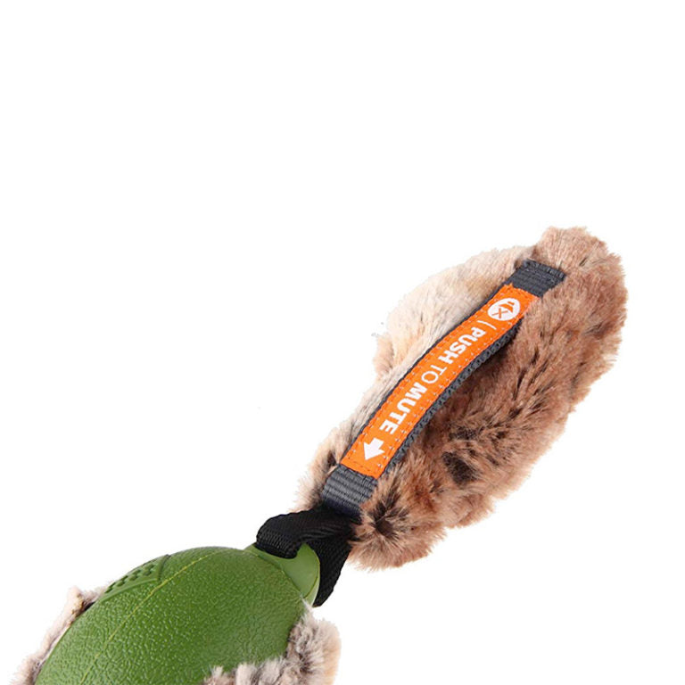 GiGwi Push To Mute Duck with Plush Tail