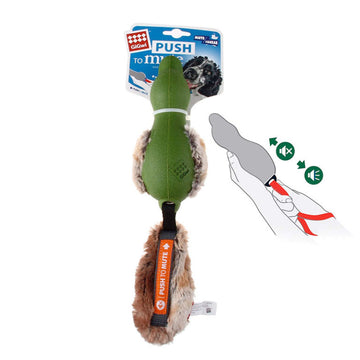 GiGwi Push To Mute Duck with Plush Tail