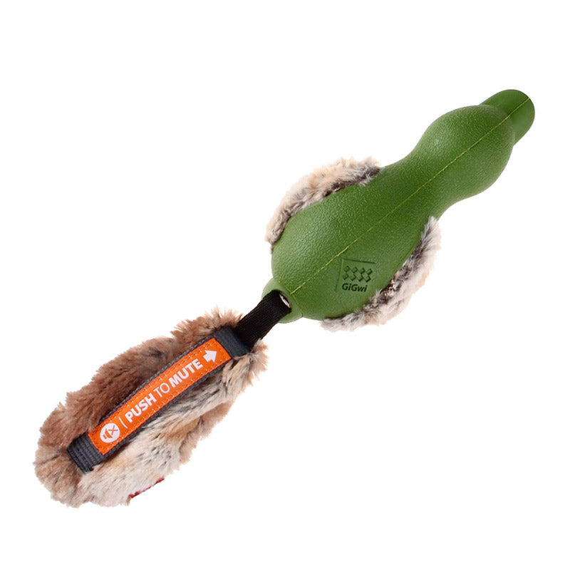 GiGwi Push To Mute Duck with Plush Tail