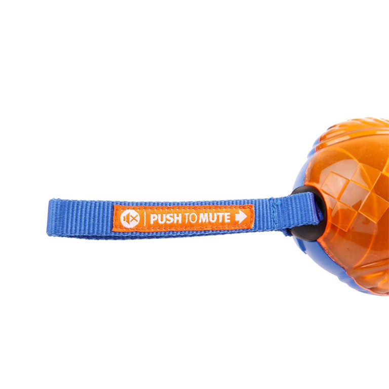 GiGwi Push to Mute OWL Blue/Orange Solid/Transparent