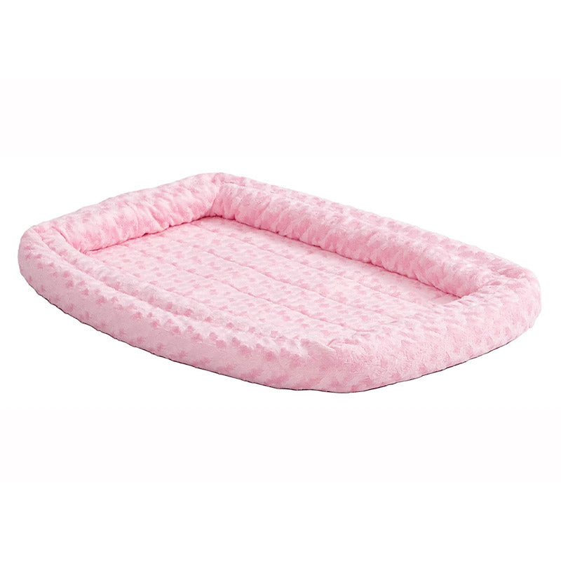MidWest QuietTime Pink Fashion Double Bolster Bed