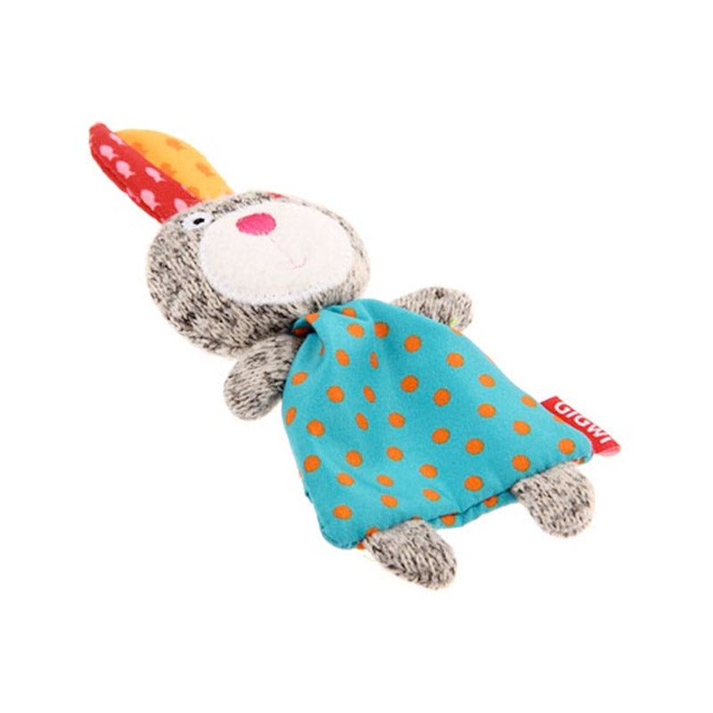 GiGwi Refillable Catnip (Rabbit) with 3 catnip teabags in ziplock bag