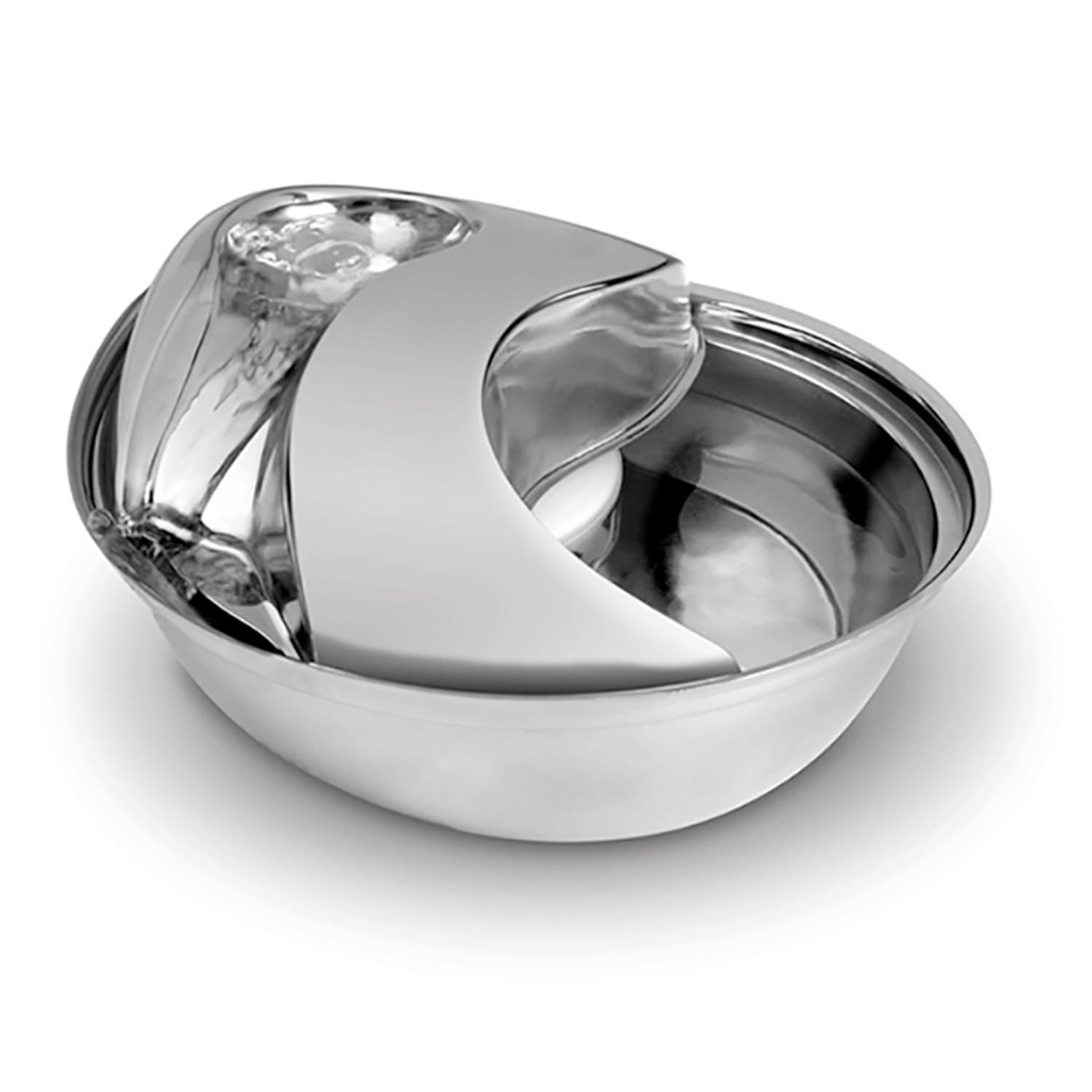 Pet Pioneer Raindrop Durable Pet Fountain 60oz (Stainless Steel)