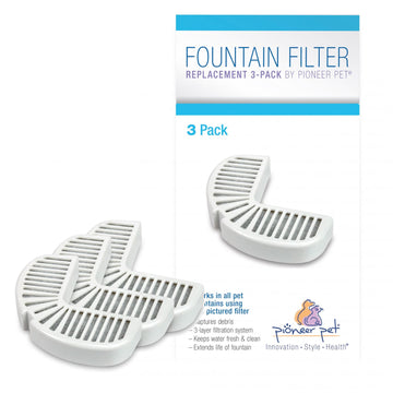 Pioneer Pet Fountain Replacement Filters 3-Pack