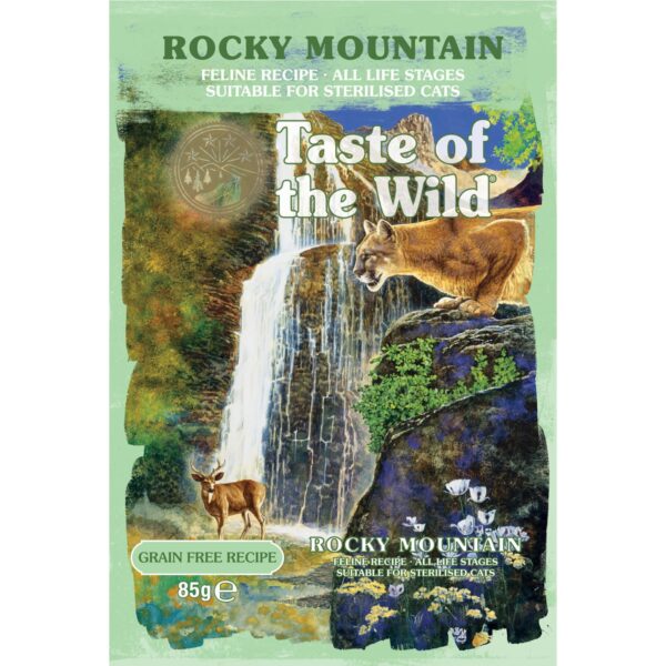 Taste of the Wild Rocky Mountain Cat Pouch Chunks in Gravy – 85g