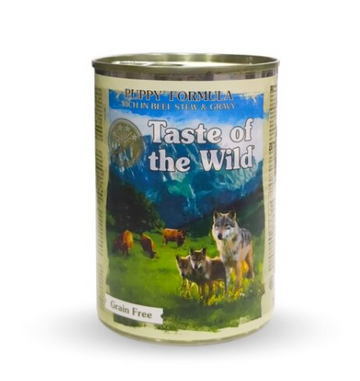Taste of the Wild Puppy Formula rich in Beef Stew & Gravy -390g