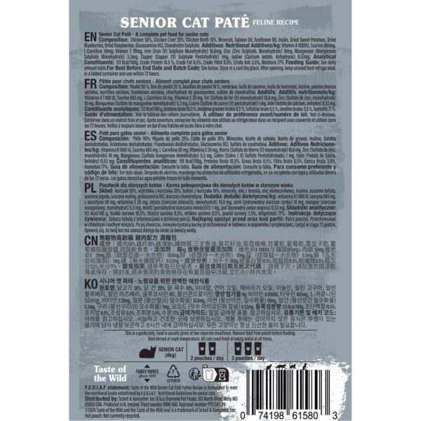 Taste of the Wild Senior Cat Paté – 85g