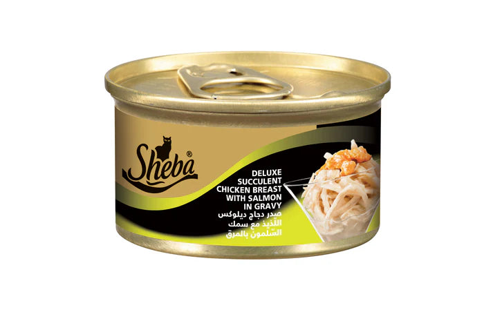 Sheba Succulent Chicken Breast with Salmon in Gravy - 85G