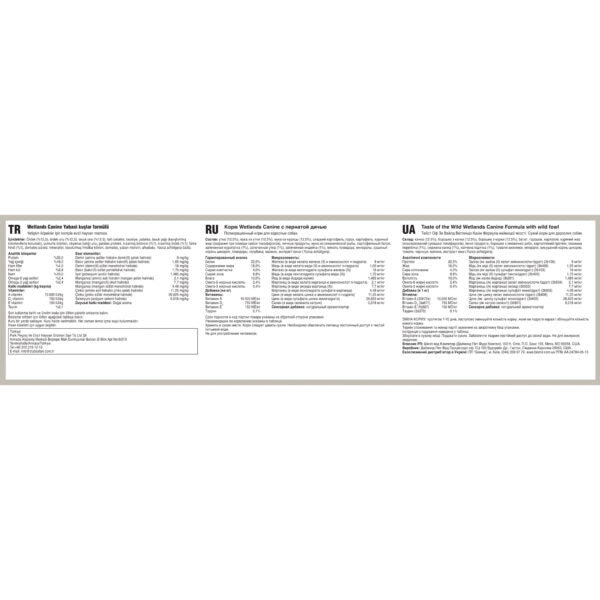 Taste of the Wild: Wetlands Canine Recipe