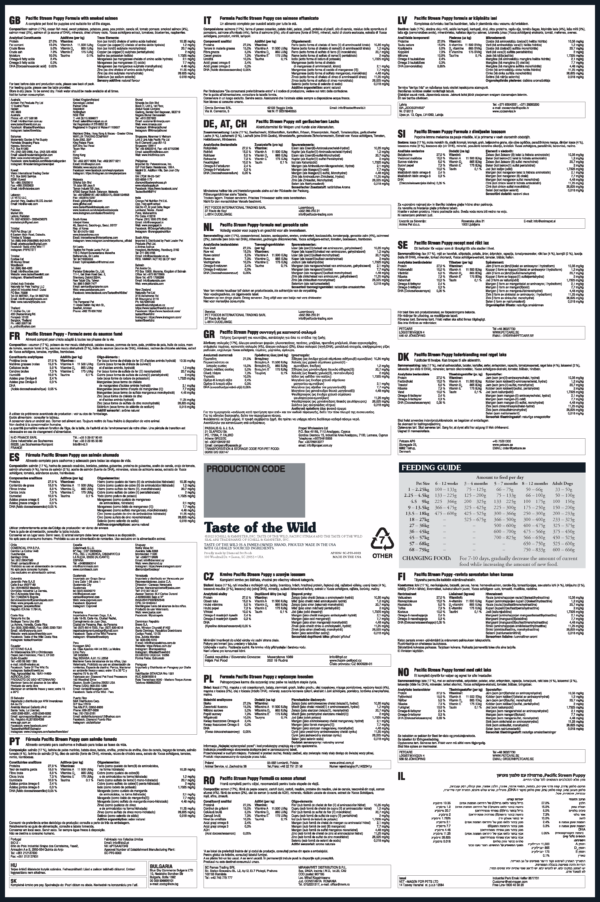 Taste of the Wild: Pacific Stream Puppy Recipe