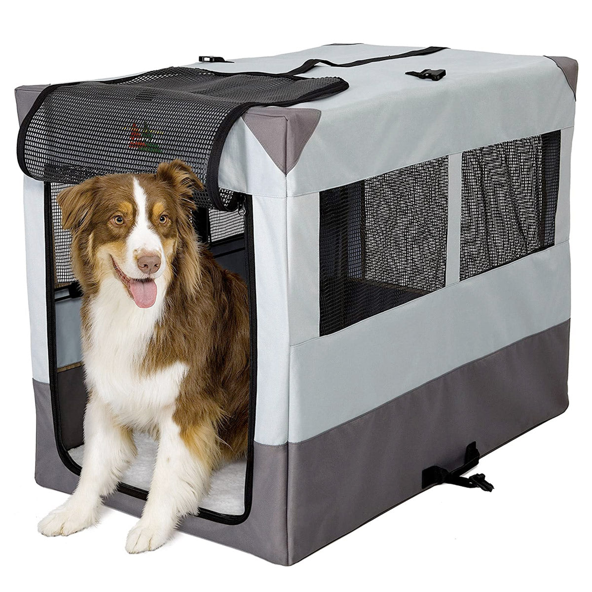 MidWest Canine Camper Sportable Tent Dog Crate, 42″ L X 26″ W X 32″ H