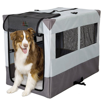 MidWest Canine Camper Sportable Tent Dog Crate, 42″ L X 26″ W X 32″ H