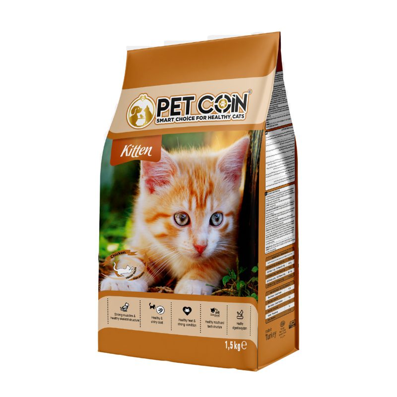 Pet Coin Kitten Chicken food 1.5kg