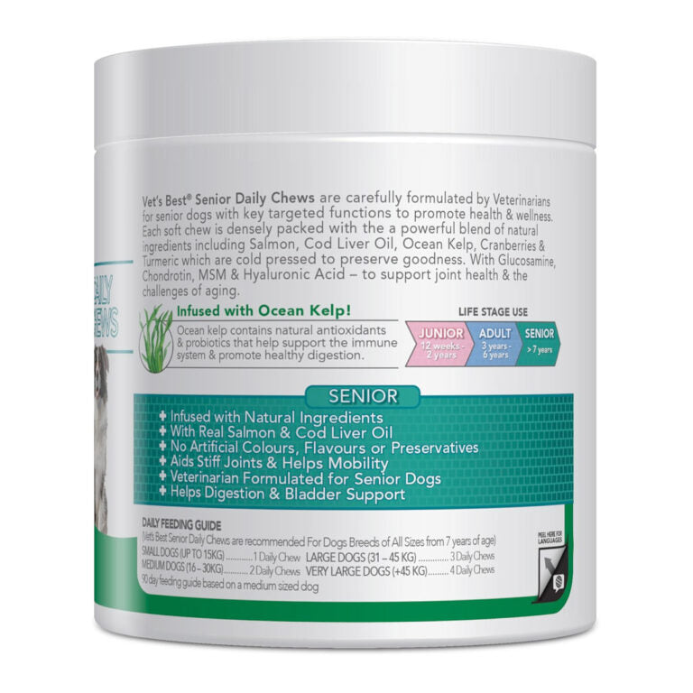 Vet’s Best Daily Chews (180 Soft Chews) – Senior