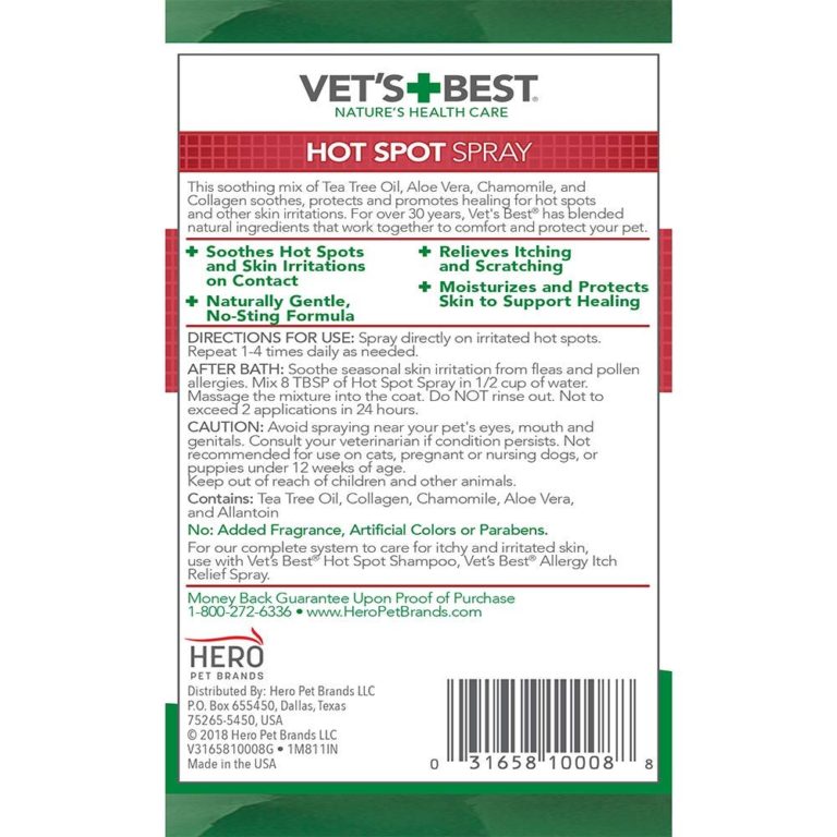 Vet’s Best Dog Hot Spot Itch Relief Spray 16 oz
