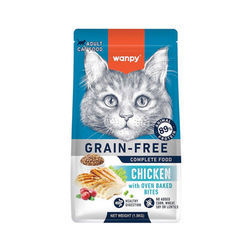Wanpy Grain Free Complete Food for Adult Cat – Chicken Recipe 1.5 kg