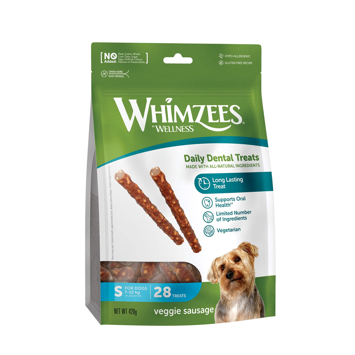 Whimzees Veggie Sausage Small 28pcs