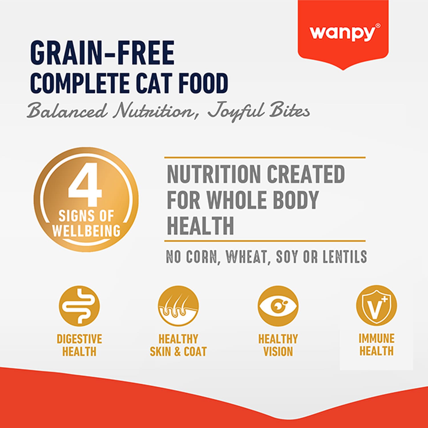 Wanpy Grain Free Complete Food for Adult Cat – Tuna Recipe 1.5 kg