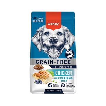 Wanpy Grain Free Complete Food for Adult Dog – Chicken Recipe 1.5 kg