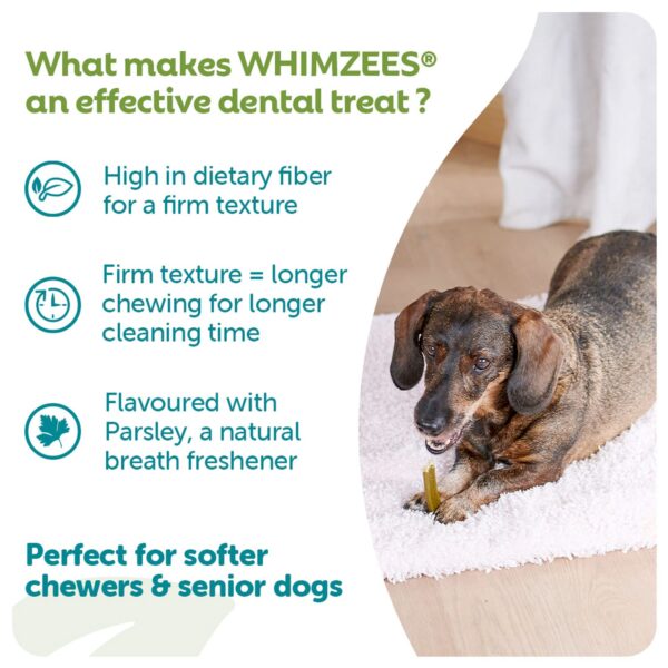 Whimzees Soft Daily Dental Dog Treats Value Bag – Small (28 pcs)