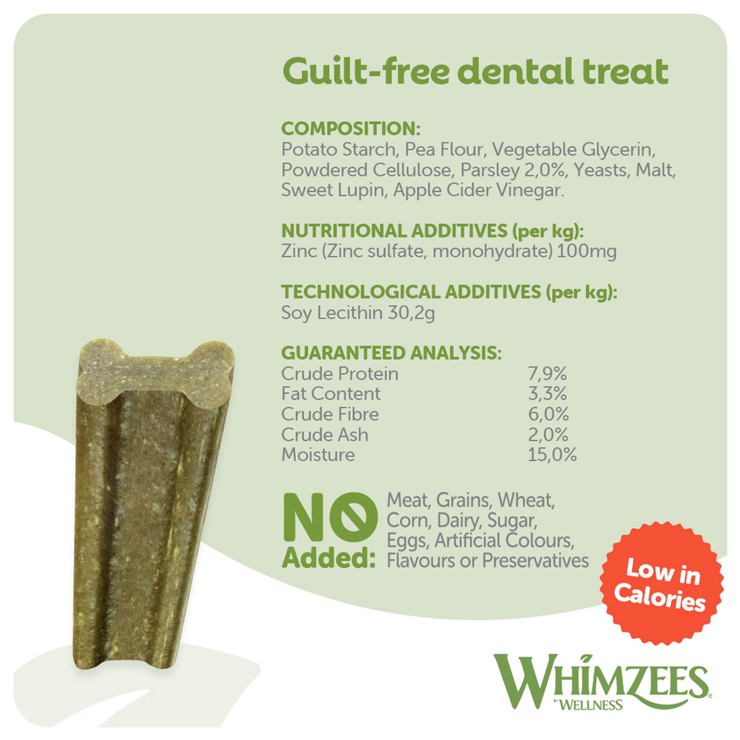 Whimzees Soft Daily Dental Dog Treats Value Bag – X Small (56 pcs)