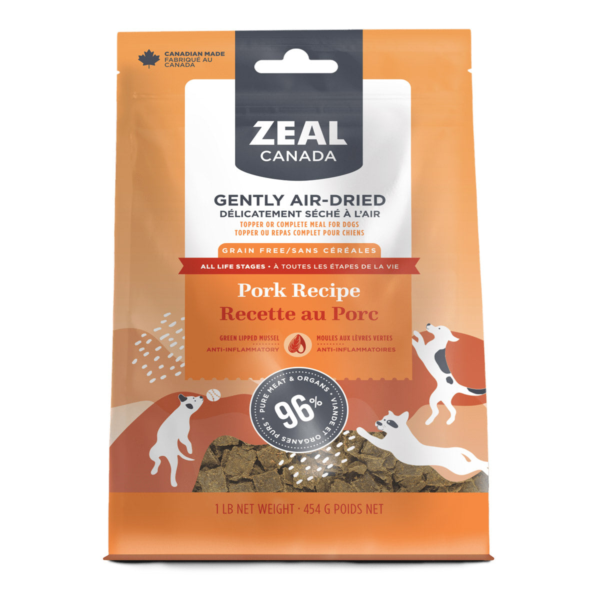 Zeal Gently Air-Dried Pork Recipe for Dogs 1 kg