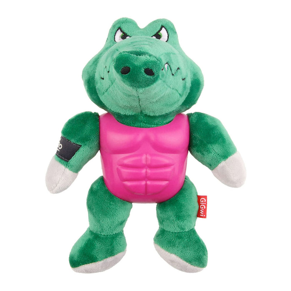 GiGwi Im Hero Armor Alligator TPR / Plush with Squeaker Dog Toy